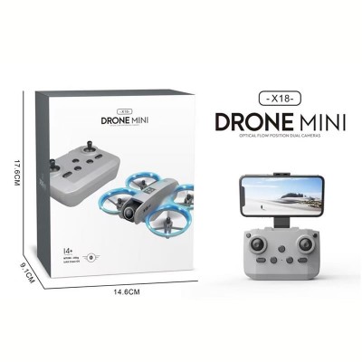 X18 Mini Drone with 4K Dual Camera, Smart Obstacle Avoidance RC Quadcopter