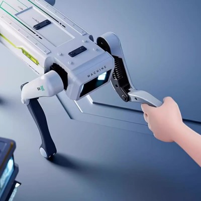 AI Smart Robot Dog Voice Control Bionic RC Mechanical Dog with Water Bullet Launch