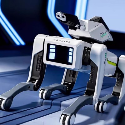 AI Smart Robot Dog Voice Control Bionic RC Mechanical Dog with Water Bullet Launch