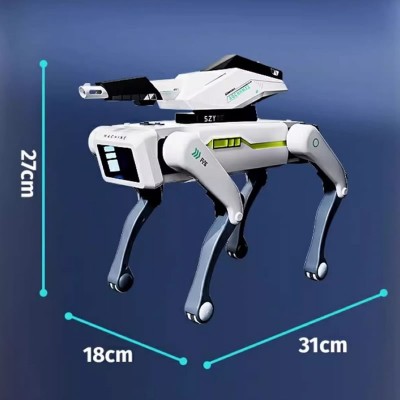 AI Smart Robot Dog Voice Control Bionic RC Mechanical Dog with Water Bullet Launch